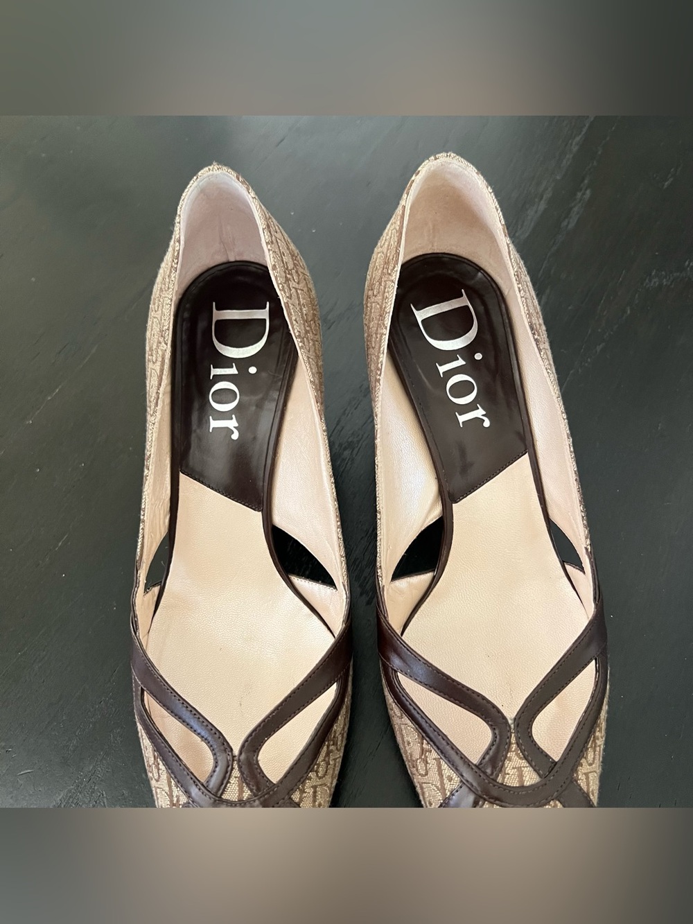 🖤EUC🖤 CHRISTIAN DIOR Strappy Escarpin Kitten Heels - Picture 4 of 13